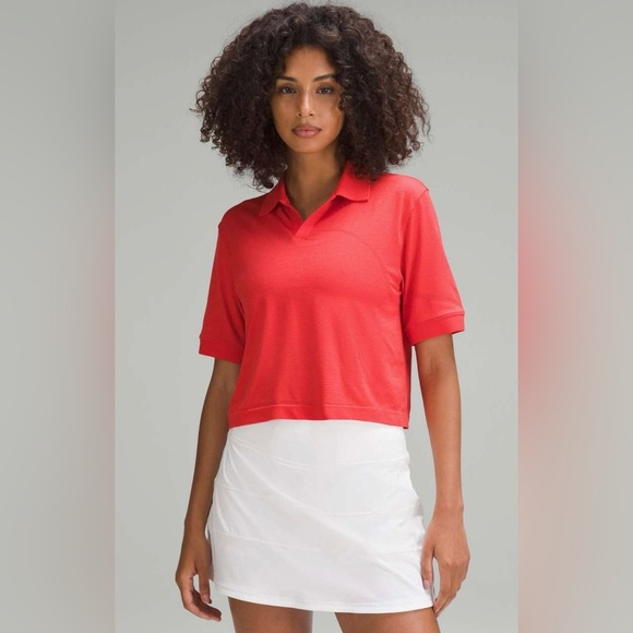 lululemon athletica Tops - Lululemon Swiftly Tech Relaxed-Fit Polo Tennis Golf Shirt Size 4
